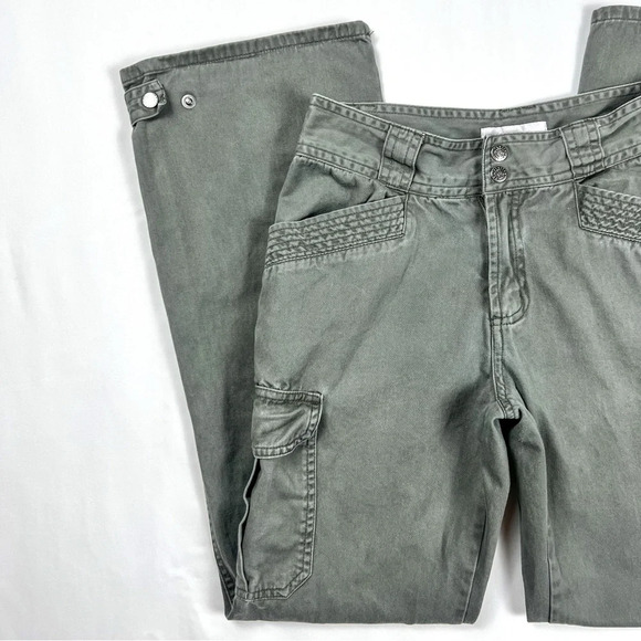 Y2K Olive Green Utility Pants - Picture 5 of 10